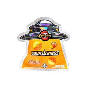 Devour Sour Peach Rings THC Infused Gummies