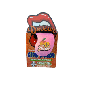 Devour Peach Live Rosin Nano Gummies