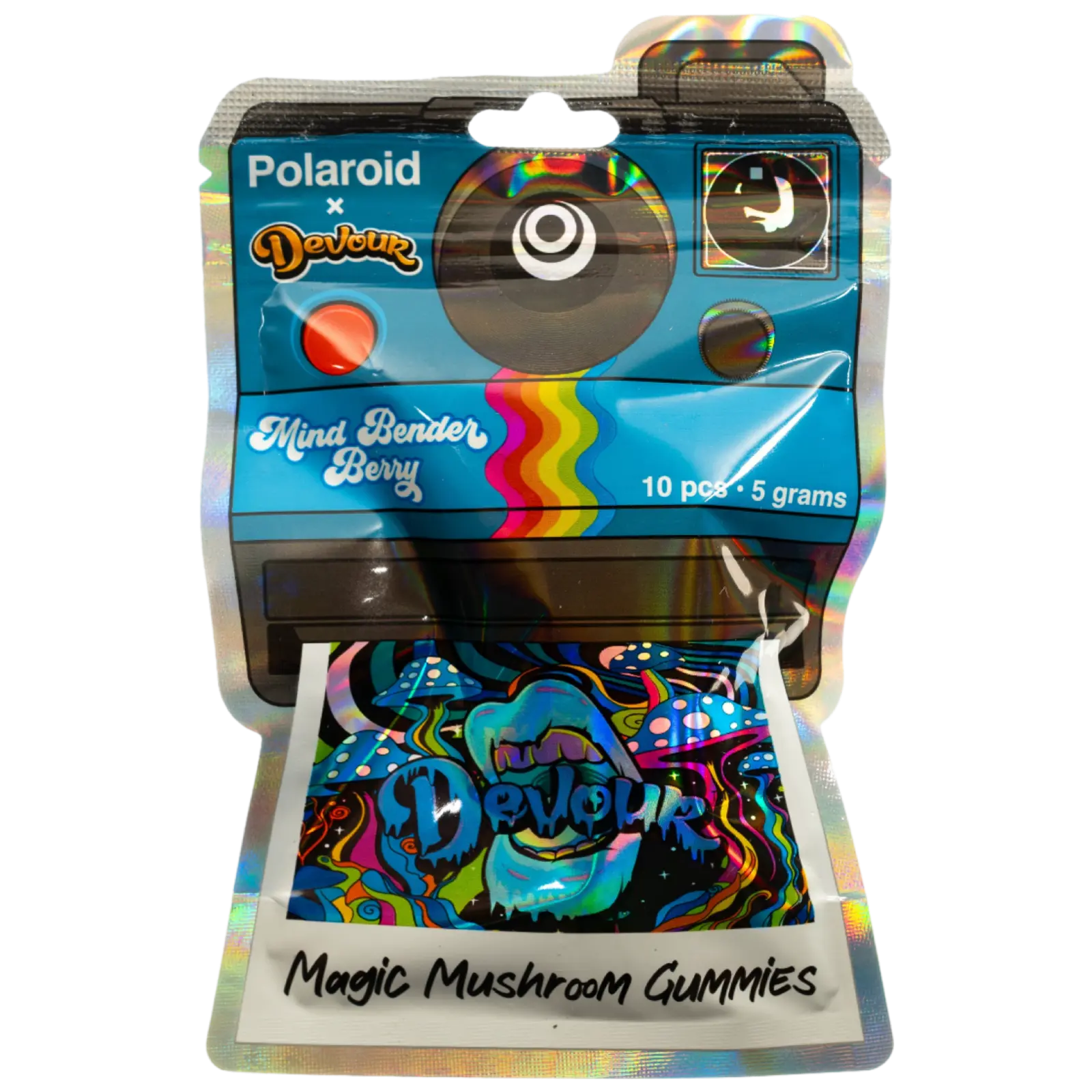 Polaroid x Devour Mind Bending Berry 5g Magic Mushroom Gummies