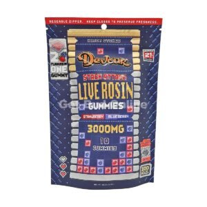 Devour Stack Attack Live Rosin Gummies Strawberry Blueberry